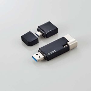 ELECOM Lightningコネクタ搭載USB3.2 Gen1メモリ MF-LGU3B064GBK