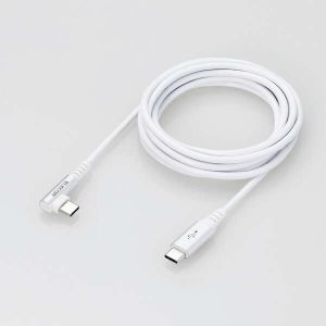 ELECOM USB2.0ケーブル(認証品、C-C、L型コネクタ) USB2.0ケーブル(認証品、C-C、L型コネクタ) MPA-CCL20NWH 画像2