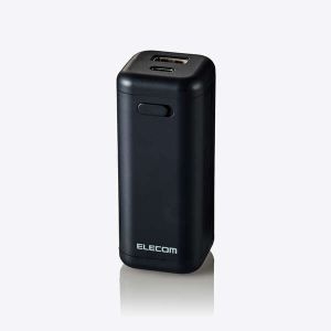 ELECOM 乾電池式モバイルバッテリー C*1+A*1/A-Cケーブル付属 DE-KD02BK