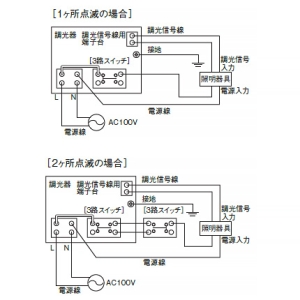 遠藤照明 ライトコントローラ PWM信号制御 100V用 2個用スイッチボックス(カバー付)適合 調光回路用3路スイッチ付 ライトコントローラ PWM信号制御 100V用 2個用スイッチボックス(カバー付)適合 調光回路用3路スイッチ付 RX-382W 画像2