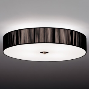 LEDシーリングライト 丸型 白熱球60W形×4相当 調光対応 E26口金 ランプ別売 黒 ERG5260BB