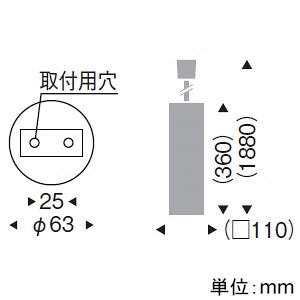 遠藤照明 LED和風ペンダントライト 角型 引掛シーリングタイプ フロストクリプトン球25W形×1相当 調光対応 E17口金 ランプ別売 LED和風ペンダントライト 角型 引掛シーリングタイプ フロストクリプトン球25W形×1相当 調光対応 E17口金 ランプ別売 ERP7116NC 画像2