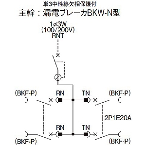 パナソニック カンタッチアロー盤 電灯分電盤 標準タイプ 露出形 屋内用 主幹単3中性線欠相保護付漏電ブレーカ 主幹容量100A 100AF 回路数14 カンタッチアロー盤 電灯分電盤 標準タイプ 露出形 屋内用 主幹単3中性線欠相保護付漏電ブレーカ 主幹容量100A 100AF 回路数14 BN10145R 画像2