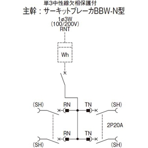 パナソニック コンパクトアロー盤 テナント用電灯分電盤 標準タイプ 露出形 屋内用 主幹単3中性線欠相保護付サーキットブレーカ 主幹容量50A 50AF 回路数12 コンパクトアロー盤 テナント用電灯分電盤 標準タイプ 露出形 屋内用 主幹単3中性線欠相保護付サーキットブレーカ 主幹容量50A 50AF 回路数12 BNC512W1W 画像2