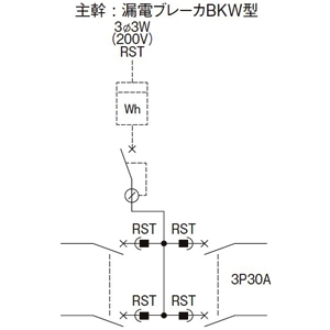 パナソニック カンタッチ動力アロー盤 テナント用動力分電盤 標準タイプ 露出形 屋内用 主幹漏電ブレーカ 主幹容量200A 225AF 回路数4 カンタッチ動力アロー盤 テナント用動力分電盤 標準タイプ 露出形 屋内用 主幹漏電ブレーカ 主幹容量200A 225AF 回路数4 BN2045KPW1W 画像2