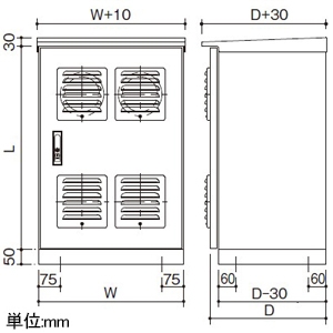 パナソニック 【受注生産品】スコットトランス箱 単相2線式 スコットトランス容量5kVA リチウムイオン蓄電システム専用 【受注生産品】スコットトランス箱 単相2線式 スコットトランス容量5kVA リチウムイオン蓄電システム専用 BNSC05 画像2