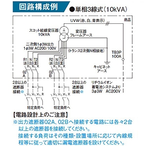 パナソニック 【受注生産品】スコットトランス箱 単相2線式 スコットトランス容量5kVA リチウムイオン蓄電システム専用 【受注生産品】スコットトランス箱 単相2線式 スコットトランス容量5kVA リチウムイオン蓄電システム専用 BNSC05 画像3