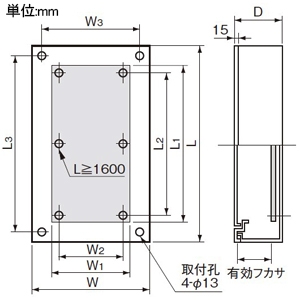 BON31012VK パナソニック 盤用キャビネット屋内用NE型125mm(W:300 L