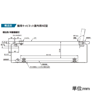 パナソニック 盤用キャビネット 屋内用 NE型 分割扉(ドア+前面枠) 埋込形 木製基板付 フカサ100mm(有効フカサ70mm)タイプ・フカサ125mm(有効フカサ95mm)タイプ 片扉 ヨコ280×タテ380mm 盤用キャビネット 屋内用 NE型 分割扉(ドア+前面枠) 埋込形 木製基板付 フカサ100mm(有効フカサ70mm)タイプ・フカサ125mm(有効フカサ95mm)タイプ 片扉 ヨコ280×タテ380mm BPXF2535V 画像4