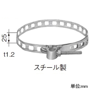 パナソニック ポールバンド 盤用キャビネット屋外用 スチール製 φ251〜370mm用 BN54048071