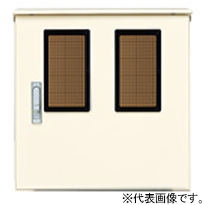 【受注生産品】WHM収納用キャビネット 屋外用 屋根付き ステンレス製 木製基板付 全電力管内用 WHMスペース3窓 ヨコ700×タテ630mm  BPS713VW