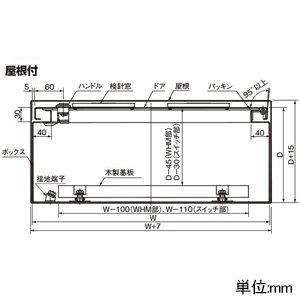 BPS73761VW (パナソニック)｜引込開閉器盤用キャビネット｜分電盤