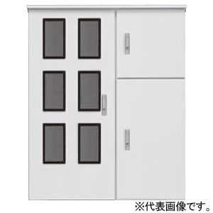 パナソニック 集合計器盤用キャビネット 屋外用 一般電力管内 屋根なし 木製基板付 4窓 WHMスペース30A ヨコ900×タテ800mm BOG804VW