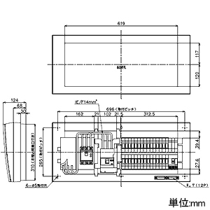 パナソニック 住宅分電盤 《コスモパネル》 創蓄連携システム対応 自立出力単相3線用 リミッタースペース付 30回路+3回路スペース 主幹容量40A 住宅分電盤 《コスモパネル》 創蓄連携システム対応 自立出力単相3線用 リミッタースペース付 30回路+3回路スペース 主幹容量40A BQL34303LJ 画像3