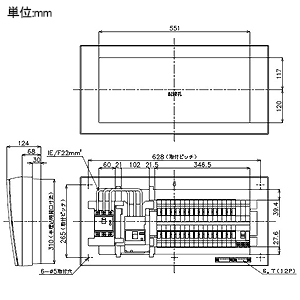 パナソニック 住宅分電盤 《コスモパネル》 創蓄連携システム対応 自立出力単相3線用 リミッタースペースなし 34回路+3回路スペース 主幹容量100A 住宅分電盤 《コスモパネル》 創蓄連携システム対応 自立出力単相3線用 リミッタースペースなし 34回路+3回路スペース 主幹容量100A BQL810343LJ 画像3