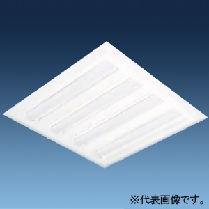 日立 【受注生産品】一体形LEDベース器具 直付・埋込兼用形 埋込穴690mm角 スクエアタイプ 下面開放形 初期照度補正・連続調光兼用形 FHP45形×4灯器具相当 白色 NE454AW-JZU14A