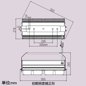 日立 高天井用LED器具 一般形 メタルハライドランプ700クラス 初期照度補正形 広角 昼白色 高天井用LED器具 一般形 メタルハライドランプ700クラス 初期照度補正形 広角 昼白色 MTE34BMN-J24A 画像2