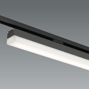 LEDデザインベースライト 《リニア50》 プラグタイプ 長さ1200mmタイプ 非調光 温白色 黒 ERK1043B+RAD-748WWB