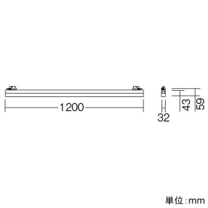 遠藤照明 LEDデザインベースライト 《リニア32》 プラグタイプ 長さ1200mmタイプ 非調光 電球色(2700K) 白 LEDデザインベースライト 《リニア32》 プラグタイプ 長さ1200mmタイプ 非調光 電球色(2700K) 白 ERK1044W+RAD-623LM 画像2