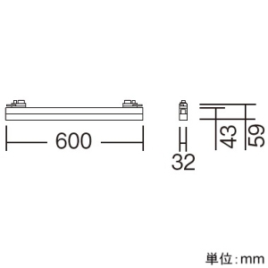 遠藤照明 LEDデザインベースライト 《リニア32》 プラグタイプ 長さ600mmタイプ 非調光 ナチュラルホワイト(4000K) 白 LEDデザインベースライト 《リニア32》 プラグタイプ 長さ600mmタイプ 非調光 ナチュラルホワイト(4000K) 白 ERK1069W+RAD-625WA 画像2