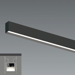 遠藤照明 LEDデザインベースライト 《リニア50》 直付タイプ 単体・連結兼用 長さ1200mmタイプ PWM制御調光 ナチュラルホワイト(4000K) 黒 ERK9992BA+RAD-806WA