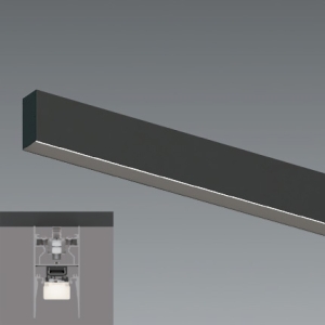 遠藤照明 LEDデザインベースライト 《リニア32》 直付タイプ 単体・連結兼用 長さ1500mmタイプ PWM制御調光 温白色 黒 ERK1070BA+RAD-914WW