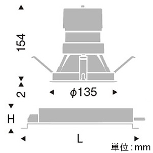 遠藤照明 LEDグレアレスベースダウンライト 3000TYPE FHT32W×2器具相当 埋込穴φ125mm 超広角配光 調光調色 12000〜1800K LEDグレアレスベースダウンライト 3000TYPE FHT32W×2器具相当 埋込穴φ125mm 超広角配光 調光調色 12000〜1800K SXD1001W+SX-103N 画像2