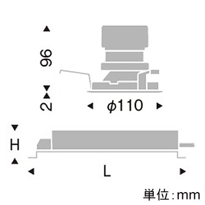 遠藤照明 LEDグレアレスベースダウンライト 900TYPE FHT32W器具相当 埋込穴φ100mm 超広角配光 調光調色 12000〜1800K 白 LEDグレアレスベースダウンライト 900TYPE FHT32W器具相当 埋込穴φ100mm 超広角配光 調光調色 12000〜1800K 白 SXD1003W+SX-101N 画像2