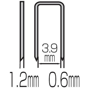 マキタ エア・電気タッカ用ステープル 幅4mm 長さ16mm 1箱5000本入 エア・電気タッカ用ステープル 幅4mm 長さ16mm 1箱5000本入 A-22193 画像2