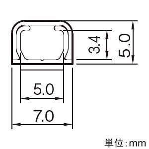 マサル工業 テープ付オプトモール 0号 1m ホワイト テープ付オプトモール 0号 1m ホワイト OFT02 画像4