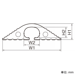 マサル工業 軟質プロテクタ 幅60mmタイプ 1m 黒 軟質プロテクタ 幅60mmタイプ 1m 黒 NP610W 画像2