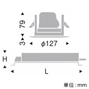 遠藤照明 LEDベースダウンライト 幅広枠タイプ 900TYPE FHT32W器具相当 埋込穴φ100mm 拡散配光 非調光 ナチュラルホワイト(4000K) 下面拡散カバー付 LEDベースダウンライト 幅広枠タイプ 900TYPE FHT32W器具相当 埋込穴φ100mm 拡散配光 非調光 ナチュラルホワイト(4000K) 下面拡散カバー付 ERD7528W+RX-361NA 画像2