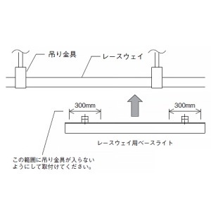 遠藤照明 LEDベースライト レースウェイ取付専用 6000lmタイプ 非調光 昼白色 LEDベースライト レースウェイ取付専用 6000lmタイプ 非調光 昼白色 RAD-916N 画像2