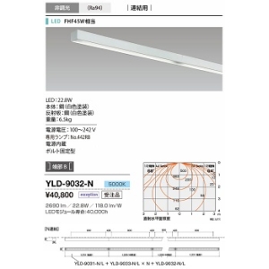 山田照明 シーリングライト X-Section86(クロス・セクション86) FHF45W相当 非調光 昼白色 YLD-9032-N