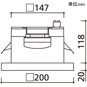 OD301263LR (オーデリック)｜ダウンライト ☐150｜住宅用照明器具