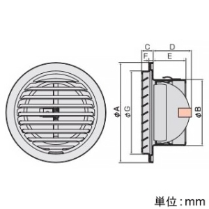 BD-200TVL2 (バクマ工業)｜防火ダンパー付ベントキャップ ガラリ付