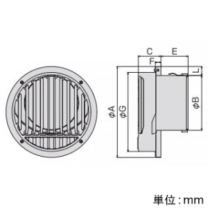 バクマ工業 【受注生産品】平型ドレン受け付換気口 ルーバー脱着式 低圧損 取付穴付 ステンレス製 シルバーメタリックライト 100φ用 【受注生産品】平型ドレン受け付換気口 ルーバー脱着式 低圧損 取付穴付 ステンレス製 シルバーメタリックライト 100φ用 DC-100TG 画像2