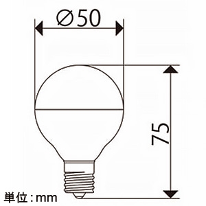 ビートソニック LED電球 ボール電球タイプ 《Ball50》 口金E17 Silver mirror LED電球 ボール電球タイプ 《Ball50》 口金E17 Silver mirror LDF71D 画像2