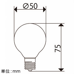 ビートソニック LED電球 ボール電球タイプ 《Ball50》 口金E17 LED電球 ボール電球タイプ 《Ball50》 口金E17 LDF43D 画像2