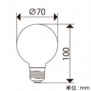 ビートソニック LED電球 ボール電球タイプ 《Ball70》 口金E26 LED電球 ボール電球タイプ 《Ball70》 口金E26 LDF89D 画像2