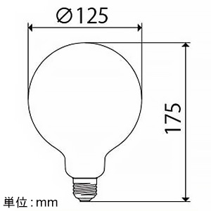 ビートソニック LED電球 ボール電球タイプ 《Ball125》 口金E26 LED電球 ボール電球タイプ 《Ball125》 口金E26 LDF32D 画像2