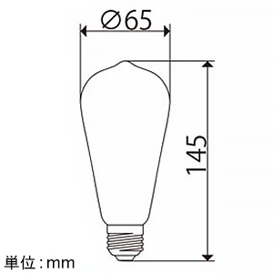 ビートソニック LED電球 側面円すい形 《EDISON》 口金E26 LED電球 側面円すい形 《EDISON》 口金E26 LDF30D 画像2