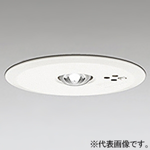 オーデリック LED非常用照明器具 電池内蔵形(専用形) 埋込型 M形 低天井・小空間(〜3m)用 ハロゲン9W相当 LED一体型 昼白色 埋込穴φ100 自己点検機能付 ホワイト OR036307P2