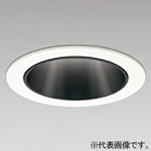 LEDベースダウンライト M形 C2500・C1950 CDM-T70Wクラス/FHT42W×2灯クラス・CDM-T35Wクラス/FHT42Wクラス  LED一体型 電球色(3000K) 埋込穴φ75 配光角51° 黒色鏡面コーンタイプ オフホワイト XD702151