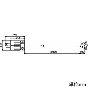 アメリカン電機 プラグ付コードセット ナイロンカバー 引掛形 接地形2P 15A 250V VCT2&#13215;×5m NEMA(L6-15)規格 プラグ付コードセット ナイロンカバー 引掛形 接地形2P 15A 250V VCT2&#13215;×5m NEMA(L6-15)規格 3122N-CS 画像2