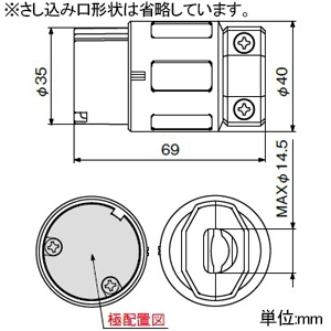 アメリカン電機 コ-ドコネクタボディ ナイロンカバー 抜止形 接地形2P 15A 125V 圧着端子式 赤 コ-ドコネクタボディ ナイロンカバー 抜止形 接地形2P 15A 125V 圧着端子式 赤 7114GNZ-RD 画像2