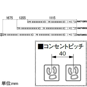 アメリカン電機 0Uコンセントバー スリムタイプ 抜止形 12個口 30A入力 接地形2P 30A 125V 圧着端子式 0Uコンセントバー スリムタイプ 抜止形 12個口 30A入力 接地形2P 30A 125V 圧着端子式 HA7126S 画像2