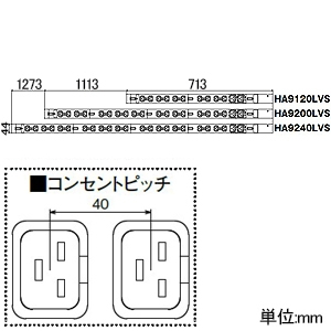 HA9120LVS (アメリカン電機)｜コンセントバー｜配線器具｜電材堂【公式】