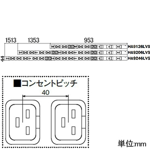 HA9126LVS (アメリカン電機)｜コンセントバー｜配線器具｜電材堂【公式】