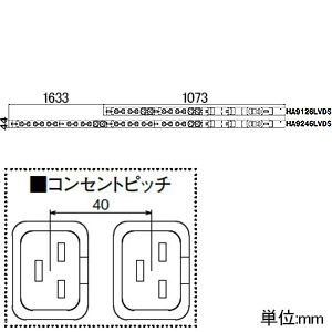 HA9246LVDS (アメリカン電機)｜コンセントバー｜配線器具｜電材堂【公式】